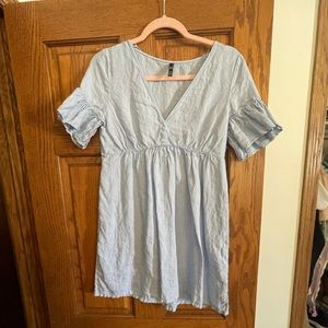 Zara light blue dress